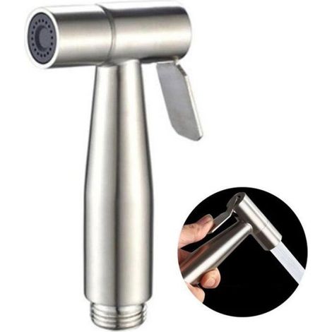Douchette de bidet portable - Robinet de bidet - Accessoires de salle de bain - Fixation murale - Pour le bain des animaux e (1/4)