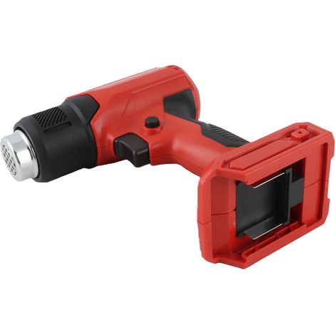 Pistolet thermique sans fil, à température réglable, portable et rechargeable, avec 4 embouts rouges. (1/5)