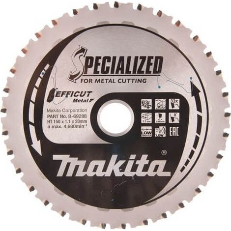 Lame de scie pour le métal Makita Efficut 150x1 1x20 mm Z33