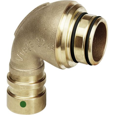Anschlussbogen 90 Grad mit SC Geopress 9694TW in 63mm Rotguss (1/2)