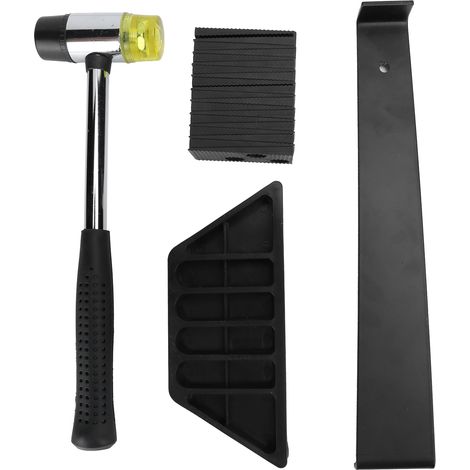 Kit D Installation Pour Parquet Flottant - Bloc De Frappe Ameliore - Barre De Traction - Marteau - 20 Entretoises - 1 Unite (1/5)
