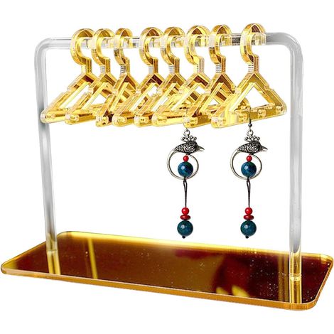 Présentoir de boucles d'oreilles, Cintre transparent en acrylique Présentoir à bijoux Porte-boucles d'oreilles spécialement conçu pour les filles, pour la maison Magasin Exposition (1/5)