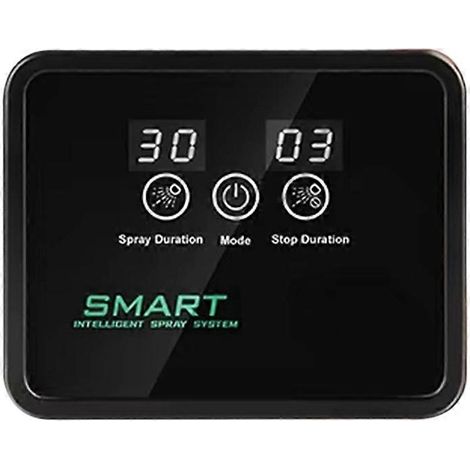 Système d'arrosage automatique avec écran tactile, minuterie et humidificateur électronique, type forêt tropicale, prise UE. (1/5)