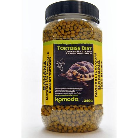 Aliment complet pour tortues, granulés de banane, vitamines, 340 g
