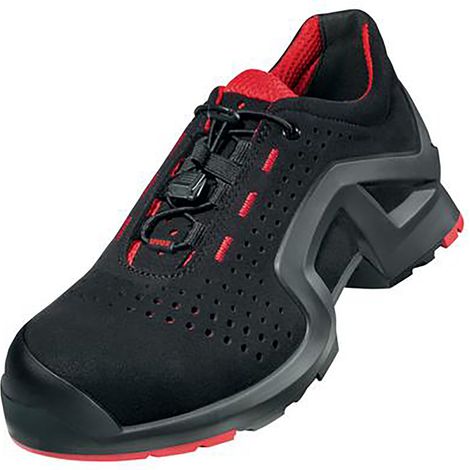 uvex Halbschuhe 1 support S1P schwarz rot Weite 10 Gr. 40