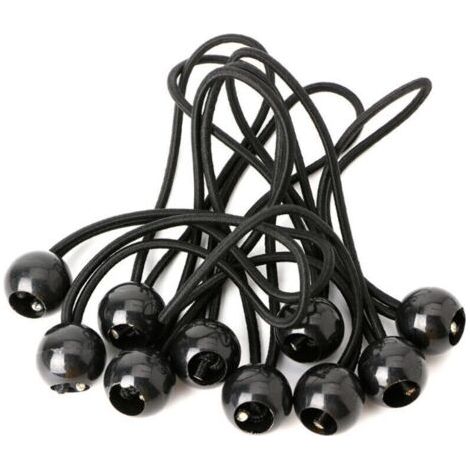 Lot de 30 tendeurs élastiques 200mm – Longueur d'expansion 400mm – Pour baches, tentes, rideaux – Forte élasticité et durabilité (1/5)