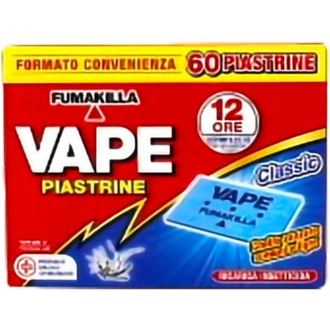 Vape Piastrine Classic 60 Stück – zuverlässiger Mückenschutz für Innenräume