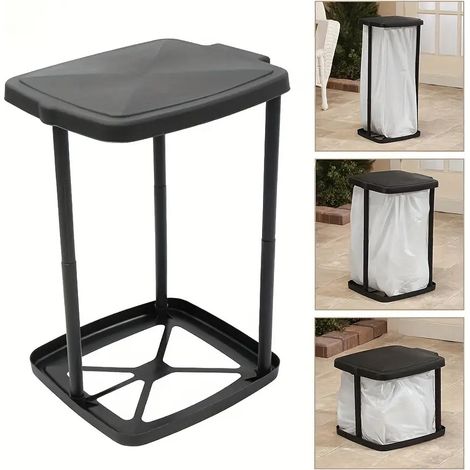 Support de sac poubelle portable, poubelle pliable, poubelles d'extérieur extensibles pour cuisine intérieure et extérieure, accessoires de camping (1/5)