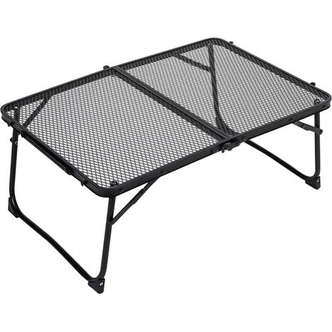 Klappbarer Picknicktisch mit Netz-Schreibtisch, 60 x 40 cm, tragbarer Outdoor-Tisch zum Angeln, für die Terrasse, zum Grillen, auf Reisen, auf dem Rasen, im Auto, beim Camping
