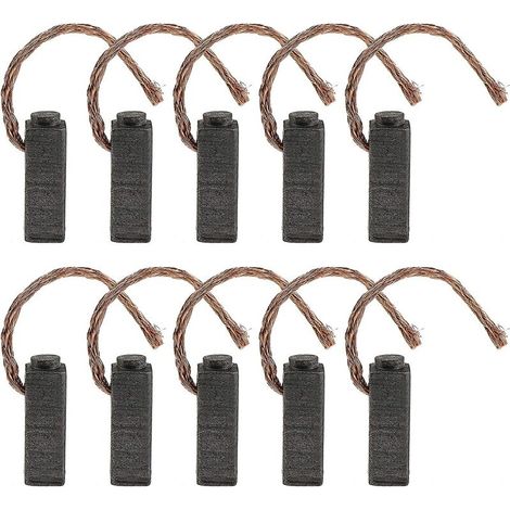 royaluxe - Balais de Charbon Moteur Pièces de Rechange Universelles d'outil Électrique pour Meuleuse d'angle Ponceuse Orbitale 5x6x14mm 10Pcs (1/5)
