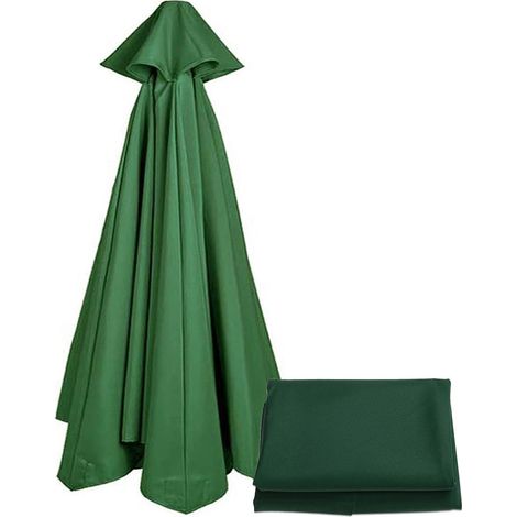 Housse de rechange pour parasol 3 x 3 m, remplace les baleines 6 ou 8, housse de rechange pour parasol (toile uniquement), encre verte, 3 mètres / 8 pouces (1/5)