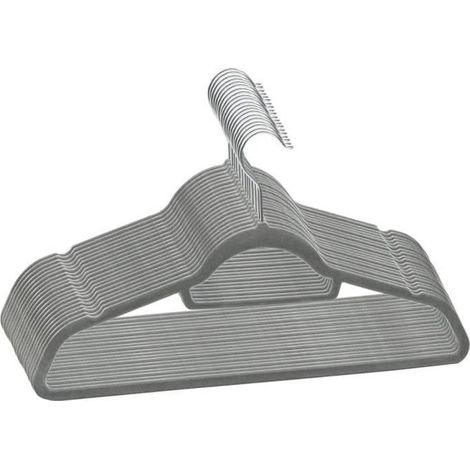SALE 2025"Cintres antidérapants 20 pcs Gris Velours chill601629
