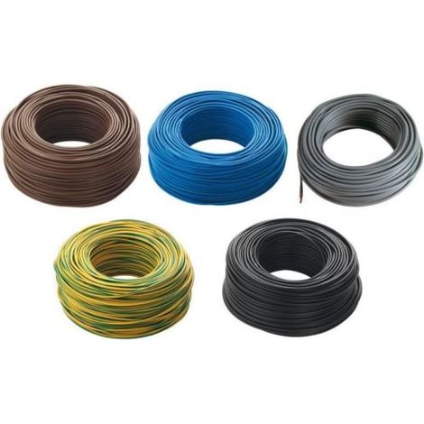 Cavo Elettrico Unipol. Sez. 1,5 Gial-Ver Fs17 - 100 Mt (1/2)