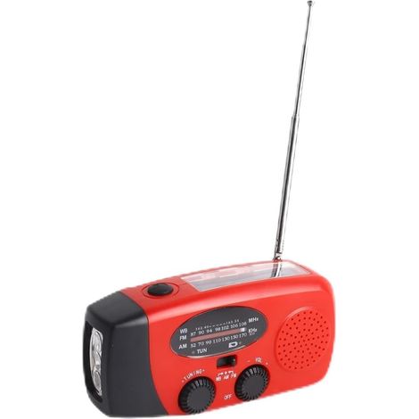 Radio d'urgence à Manivelle ABS, Alerte Météo FM AM NOAA avec et (1/5)