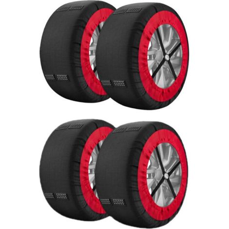 Quatre manchons de traction pour pneus de voiture (L) (1/4)