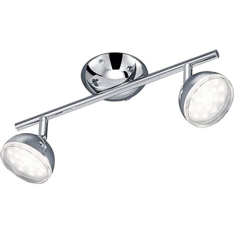 Trio Leuchten Trio 872810206 Bolou Faretto LED, 2x3.8 W, Cromo, 34 cm 3.8 [Classe di efficienza energetica A+] (1/2)