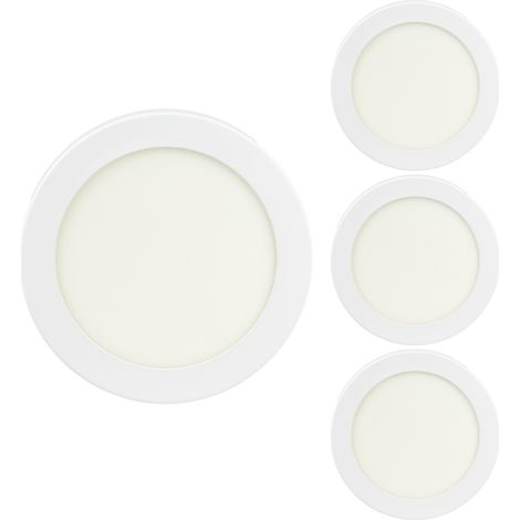 Pack 4 Downlights LED Empotrables Redondos 24W 2400lm Ø30cm 4000K