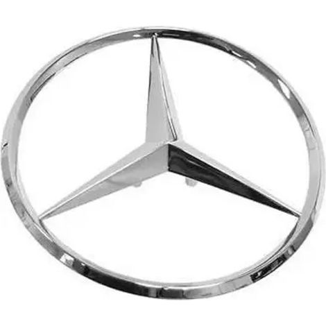 Emblème de coffre Mercedes-Benz en forme d'étoile chromée. 90 mm