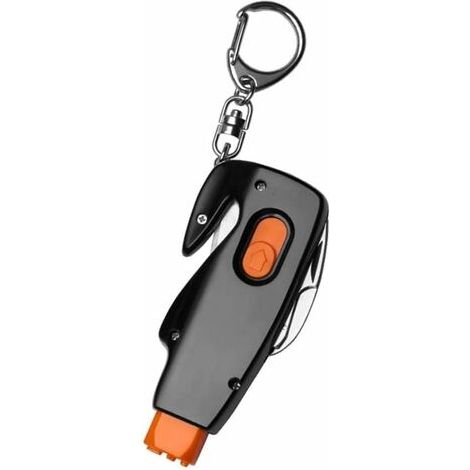 Marteau de Rupture de fenêtre d'évacuation d'urgence, 2 Pièces Marteau Brise Vitre Kit Voiture De Sécurité d'urgence De Voiture Kit Voiture évasion Outil Accessoires de Voiture Noir (1/5)