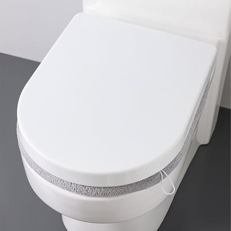 Coussin de siège de toilette épais, coussin chauffant, coussin de siège de toilette doux et lavable (1/5)