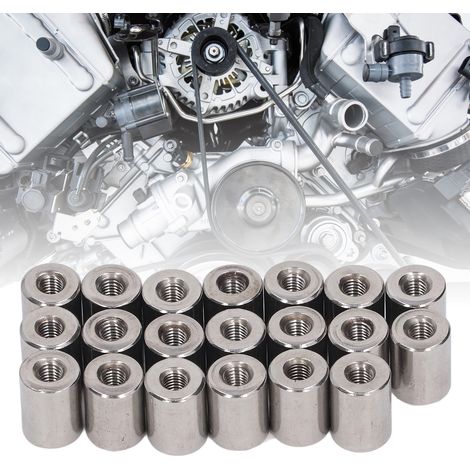 Jeu de 20 écrous de raccordement cylindriques à filetage intérieur M50,8-12-L16mm (1/5)