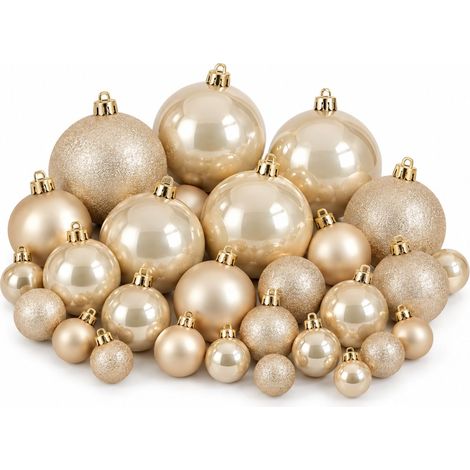Mica Decorations boule de Noël Blanc H8xl8xL8cm (1/5)