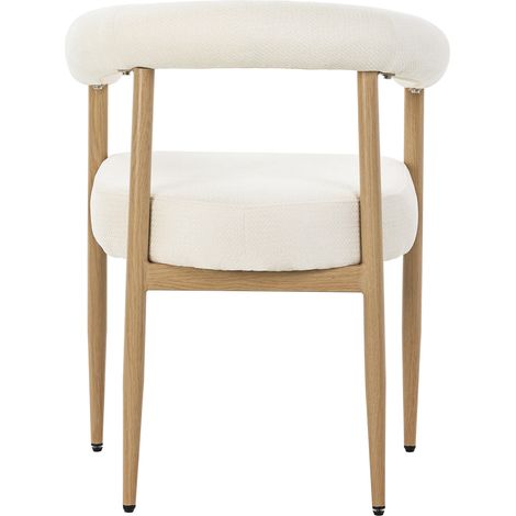 Lot de 6 chaises de salle à manger rembourrées, grand ensemble à manger avec structure métallique robuste, chaises au design moderne pour grandes familles (1/5)