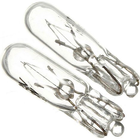 Lot de 10 ampoules halogènes T5 286 12V 2W pour tableau de bord de voiture, jaunes (1/4)