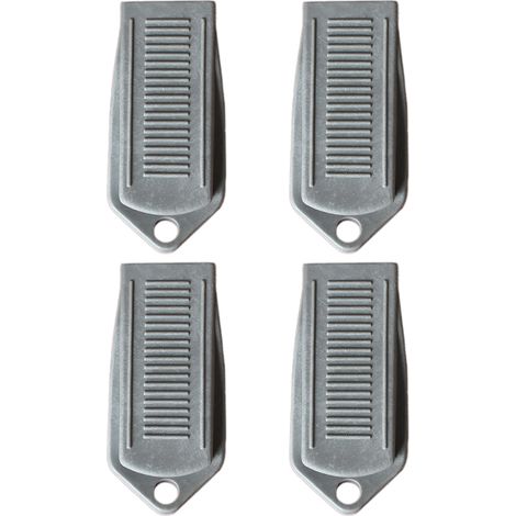 Door Stopper - Rubber Wedge - Heavy Duty - For Ceramic Tiles Concrete Wooden Floors - 4 Piece (1/4)