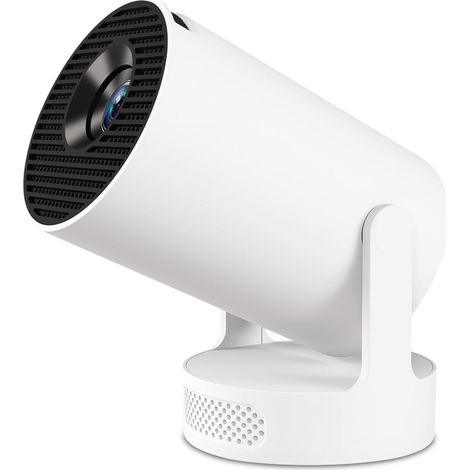 HY300 Ultra-Mini-Projektor, tragbar, 180 Grad, Wi-Fi 6 5G, Bluetooth 5.0, kompatibel mit Telefonen/PC/Laptops/PS5/4K-Heimkino-Projektor, HDMI