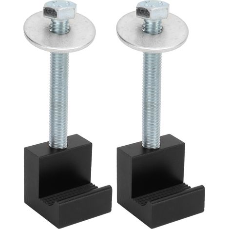 Lot de 2 crochets en J universels et robustes alliage d'aluminium pour coffre à outils camionnette (1/5)