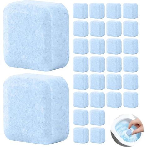 30 x Toilet Bowl Cleaning Tablets, Toilet Cleaner, Extra Strong Toilet Cleaner, Powerful Cleaning for Toilets and Urinals, Toilet Tablets for Toilets and Urinals (1/5)