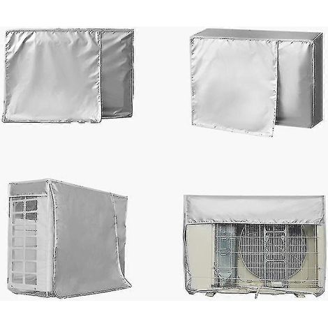 Housse de protection extérieure plus épaisse et étanche pour climatiseur (3p105 x 40 x 75 cm) superma, argent, 1 pièce (1/5)