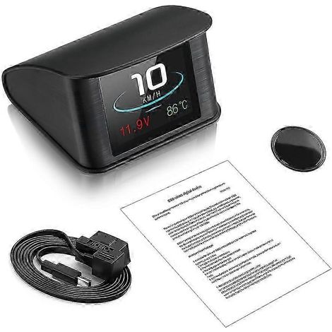 Moniteur GPS OBD numérique LCD universel P10 pour voiture, avec affichage tête haute (HUD) haute clarté. (1/5)