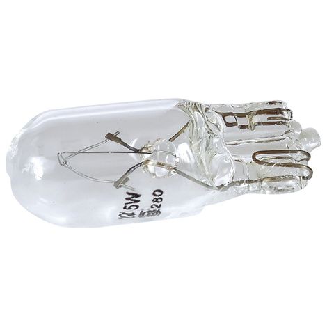 10 Ampoules T10 - 12V 5W - Wedgebase - W2.1x9.5D 2800K - Blanc (1/2)