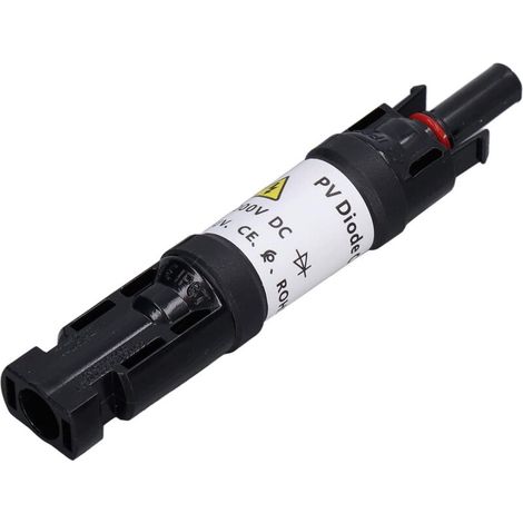 IP67-Photovoltaik-Sicherungsstecker mit Blitzschutz für Solarmodule, Diodenhalter, Verpolungsschutz, wasserdicht, Stecker/Buchse