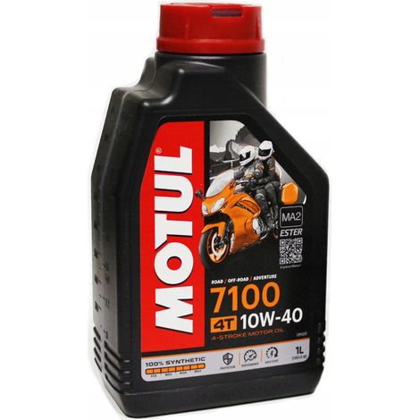 LUBRIFICANTE MOTO '7100' 10W-40 4 TEMPI MOTUL 1 lt (1/5)