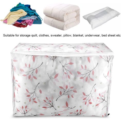 1 Sac de Rangement Pliable pour Vêtements, Couvertures et Couettes - Organisateur de Voyage Compact (1/5)