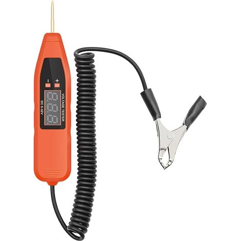 Testeur de Tension Voiture Numérique 5-32 V Stylo Détecteur de Circuit Électrique Affichage Digital, Testeur de Fusibles 12 V pour Entretien Automobile, Outils Électriques (1/5)