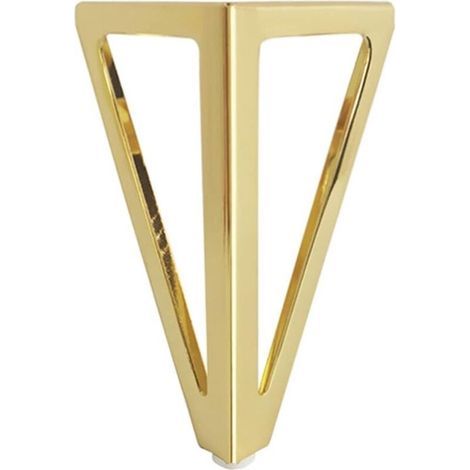 (Or) Paquet de 4 Pieds de Table triangulaires en métal 15 cm armoire de Style contemporain, pieds de meubles de canapé-lit (1/5)