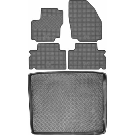 Juego de alfombrillas de goma para coche y maletero para Ford S-Max I VAN (2006-2014). (1/5)
