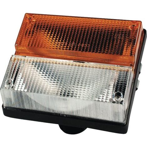 Richtungs- und Positionslicht vorne rechteckig 12 V gelb / transparent angeschraubt 188x100x140mm Cobo COBO 03160000 (1/2)