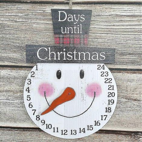 Calendrier de l'Avent, décoration pour sapin de Noël, 31 x 23 cm (H) (1/4)