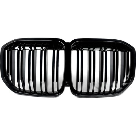 Grille de pare-chocs avant, Remplacement direct, Design agressif, noir brillant (1/2)
