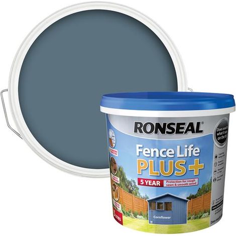 Ronseal 37628 Fence Life Plus+ Cornflower 5 litre RSLFLPPCF5L