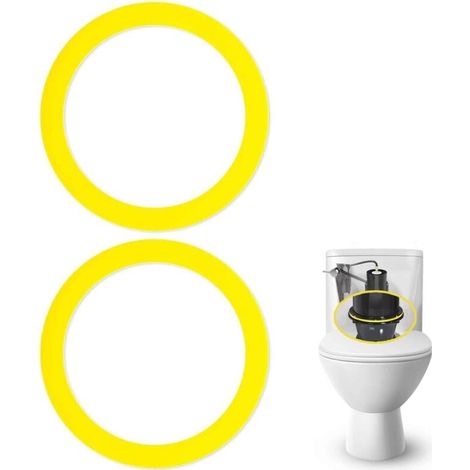 Confezione da 2 guarnizioni per valvola di scarico per WC Kohler K-GP1059291/2475620 - Gialle - Guarnizione di ricambio facile da installare