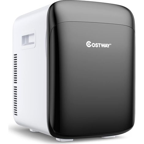 Costway – Mini réfrigérateur portable 15L – Fonction chaud et froid -3 ℃ à 50 ℃ – 12V/220V-240V pour maison et voiture – Silencieux et léger