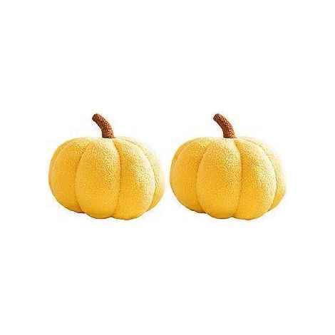 Coussin citrouille, décoration de coussin citrouille pour Halloween, coussin citrouille, coussin cadeau de décoration automnale pour chambre à coucher 20 cm (1/5)