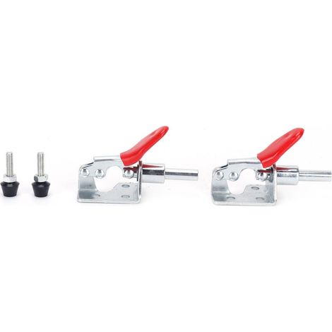 Lot de 2 pinces à levier coulissant, outil de serrage rapide pour positionnement manuel, accessoire de bricolage domestique (1/5)