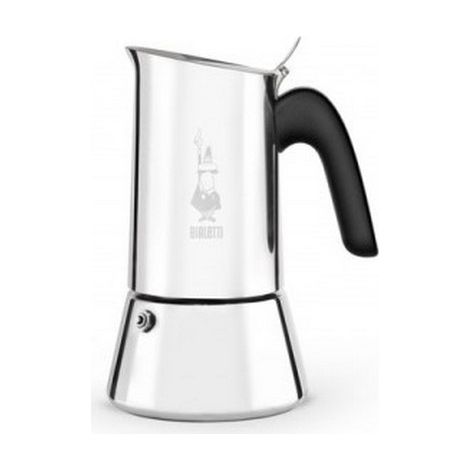 Cafetière italienne 4 tasses en acier inoxydable 18/10 – Épaisseur 1,2 mm – Compatible tous feux dont induction – Nouveau bec verseur – Bialetti (1/10)